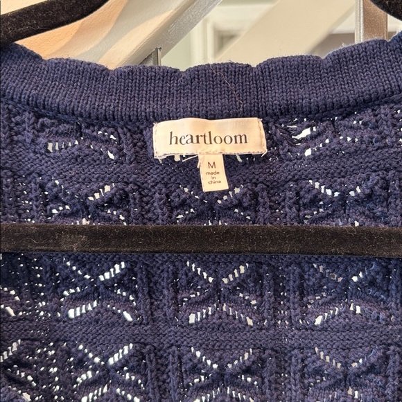 HEARTLOOM Navy Knit Cardigan with Decorative Buttons - Picture 2 of 7